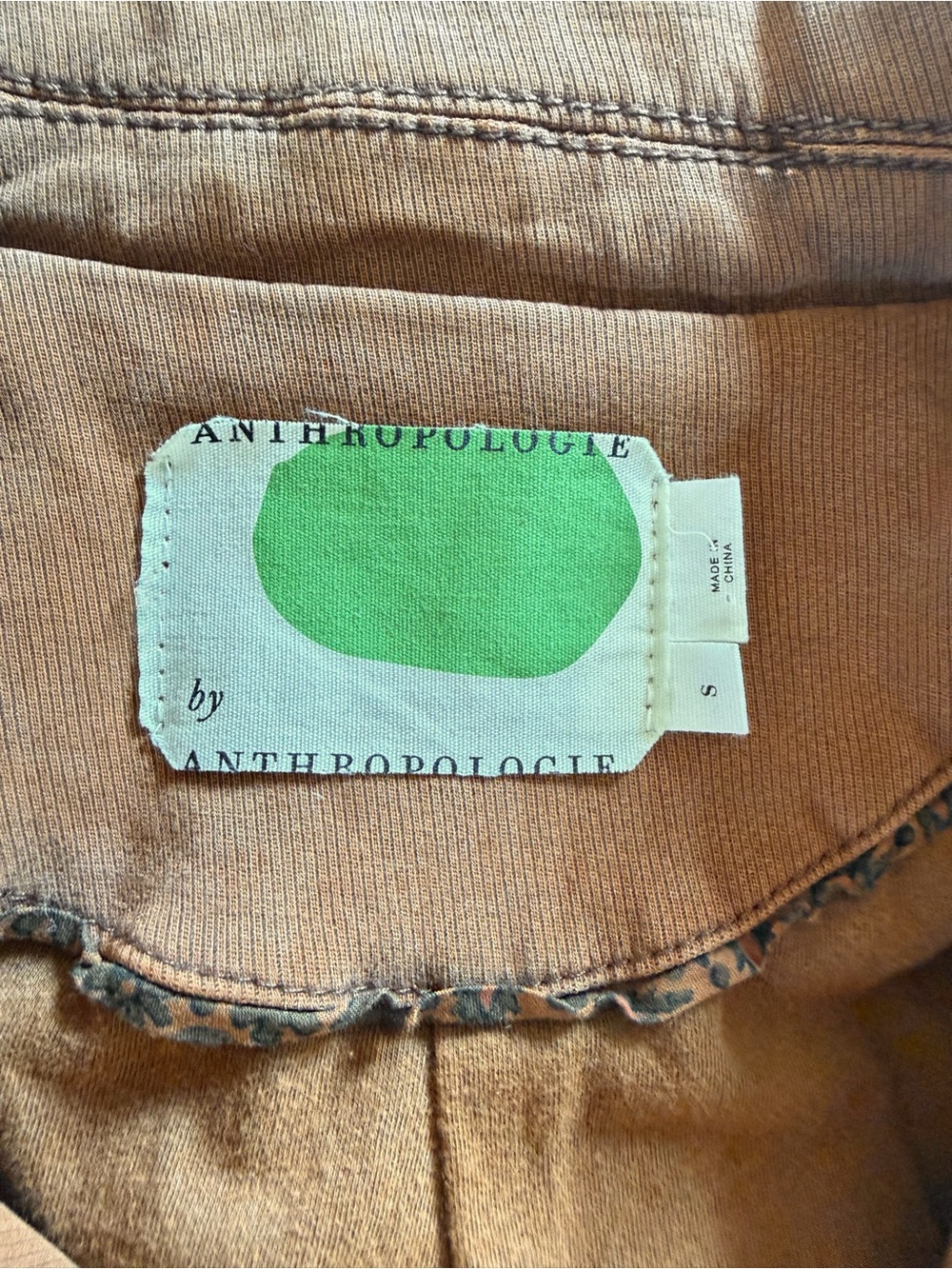 Anthropologie Camel Moto Jacket Belted Stretch Size S - Picture 6 of 15